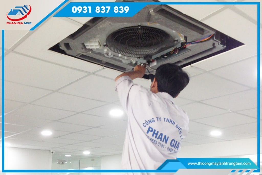 Bố trí dàn lạnh khi lắp đặt máy điều hòa âm tần