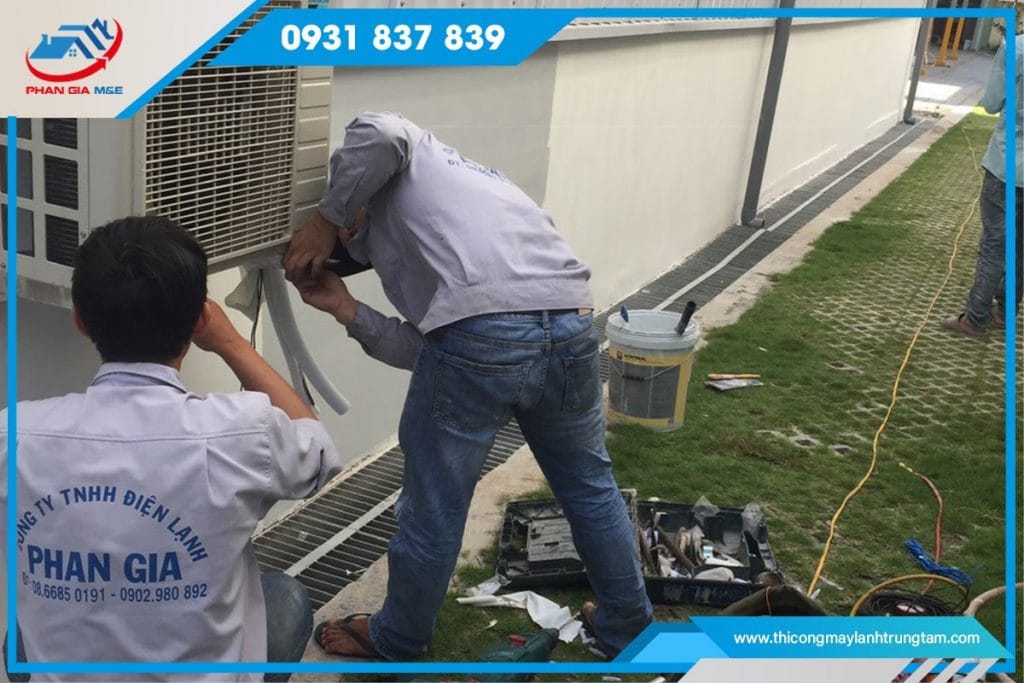 Lưu ý khi lắp đặt dàn nóng máy điều hòa âm trần