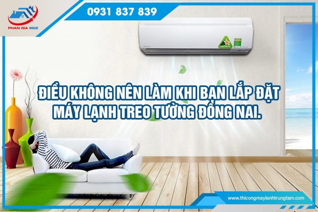 lắp đặt máy lạnh treo tường Đồng Nai