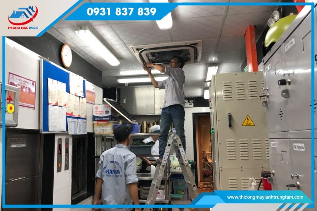 Lưu ý khi thi công máy lạnh âm trần Bình Dương
