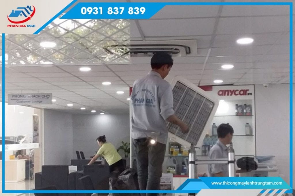 Quy trình hoàn thiện công trình lắp đặt máy điều hòa âm trần