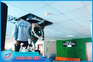 Bước thứ 2: Lắp đặt dàn nóng 