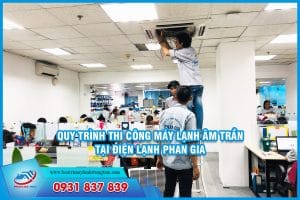 thi công máy lạnh âm trần 