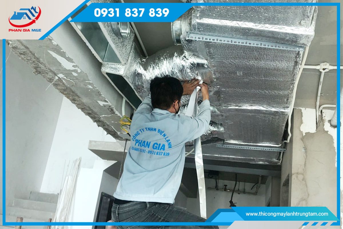 Cách lắp máy lạnh âm trần nối ống gió