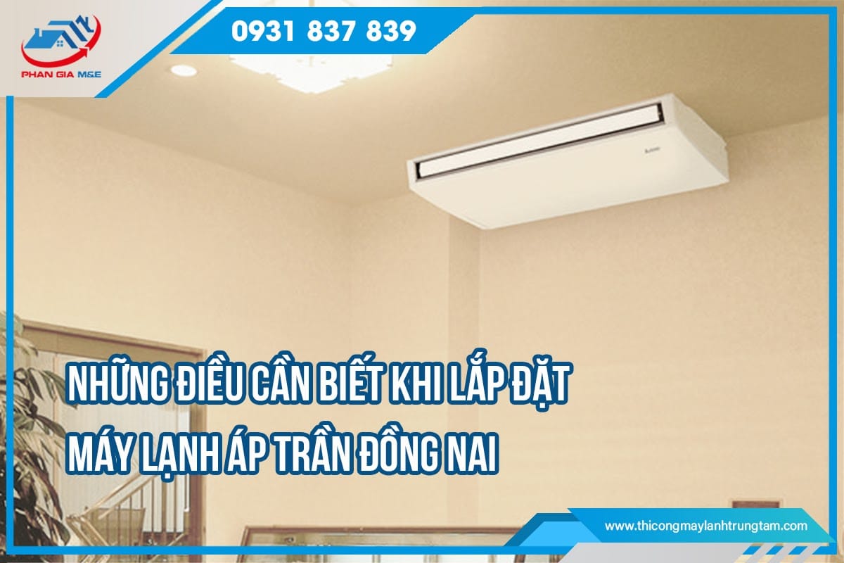 lắp đặt máy lạnh áp trần TP HCM