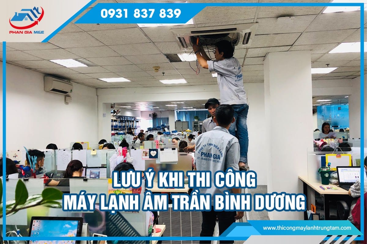 thi công máy lạnh âm trần Bình Dương