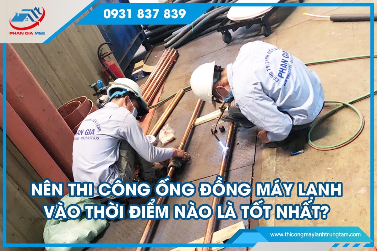 thi công ống đồng máy lạnh