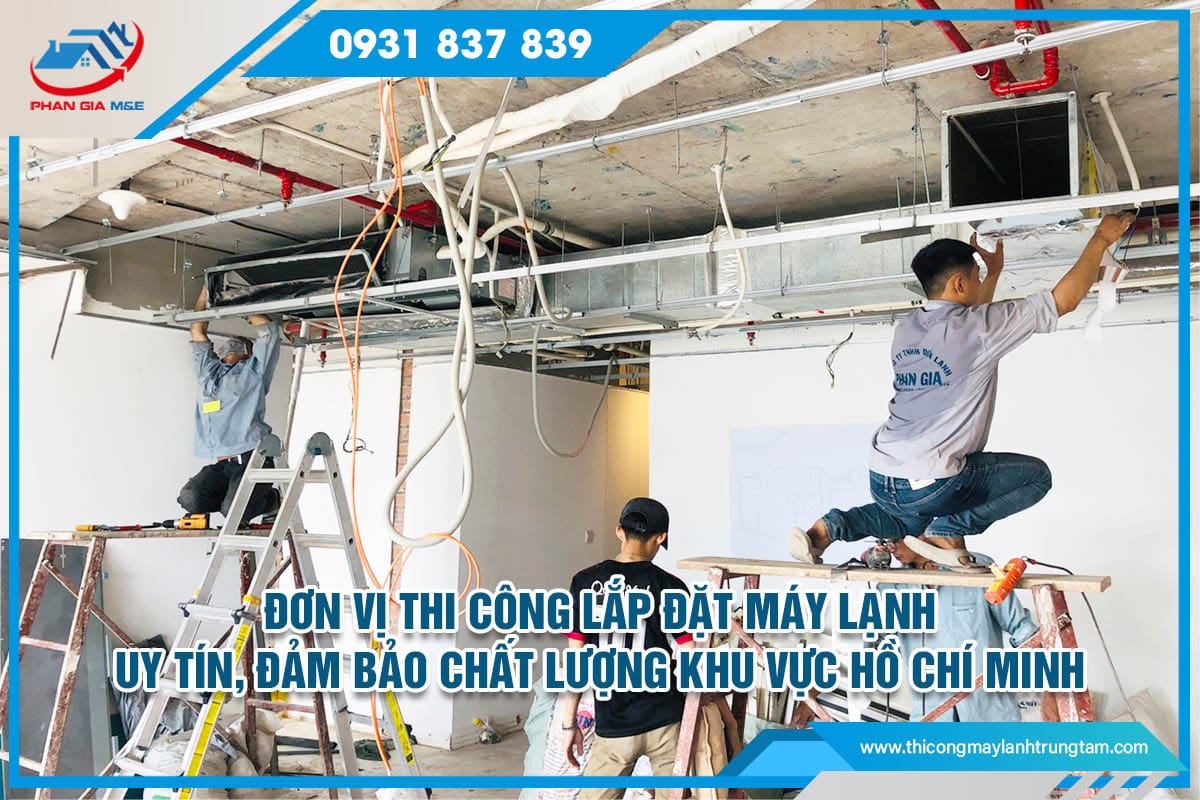 thi công lắp đặt máy lạnh