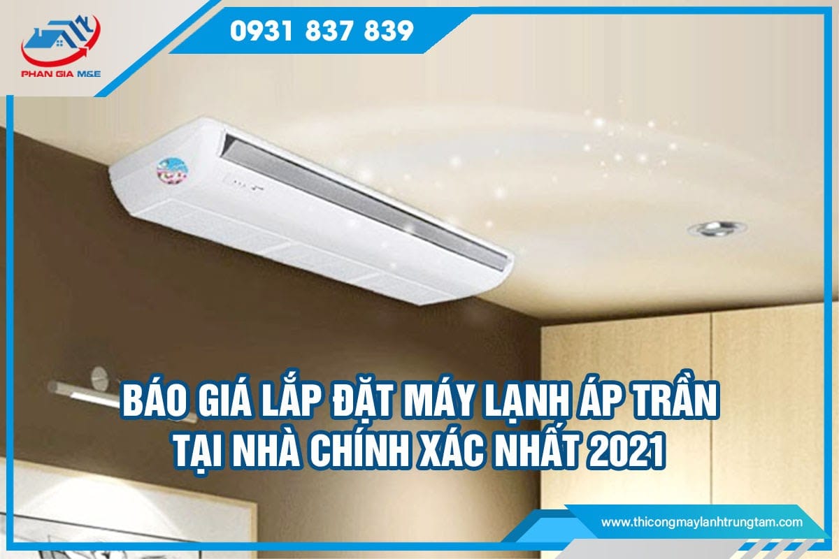 giá lắp đặt máy lạnh áp trần