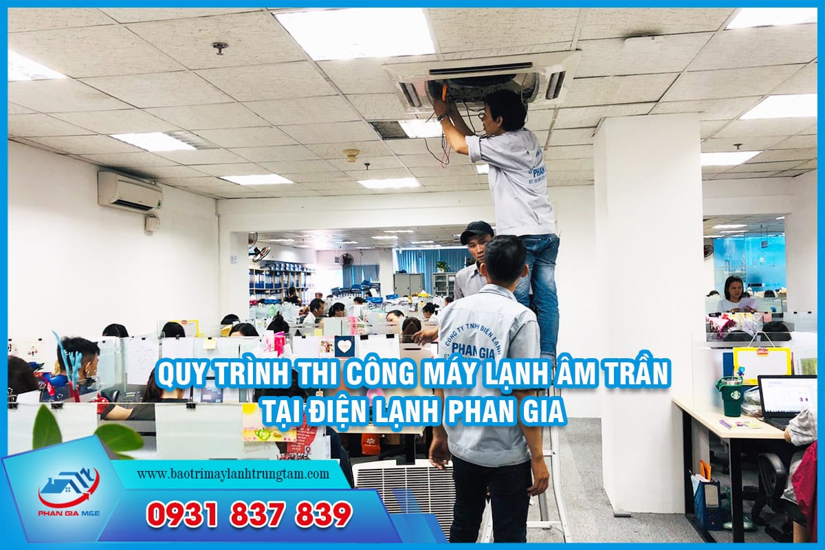 thi công máy lạnh âm trần
